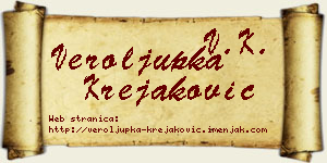 Veroljupka Krejaković vizit kartica